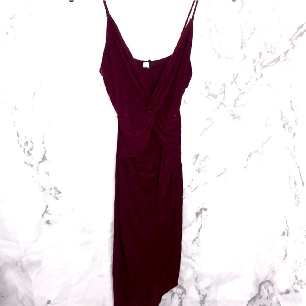Windsor Burgundy Twisted Dress K Bin